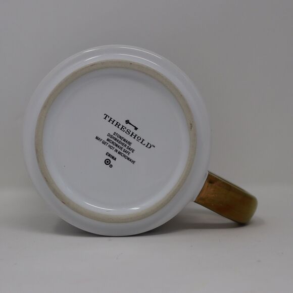 Gingerbread Gold Coffee Cup Mug With Recipe Threshold Stoneware - Picture 3 of 3